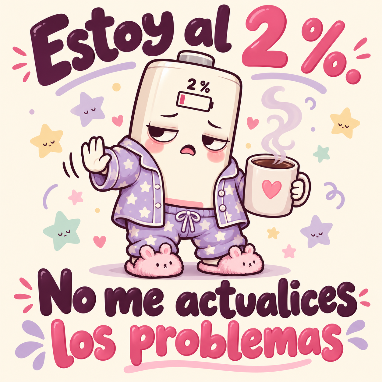 Batería al 2 % pide descanso